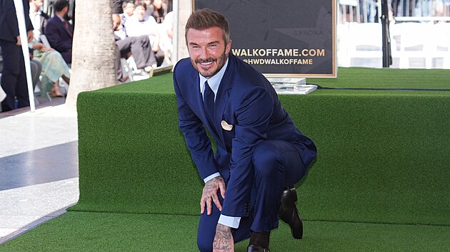 David Beckham odhalil svou hvězdu na chodn&iacute;ku sl&aacute;vy (12. června 2026)
