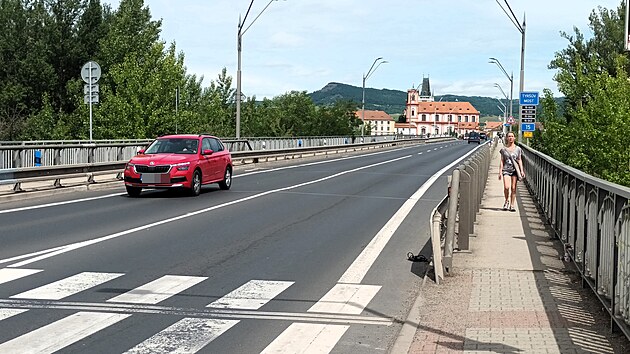Tyr&scaron;ův most v Litoměřic&iacute;ch. (červen 2026)