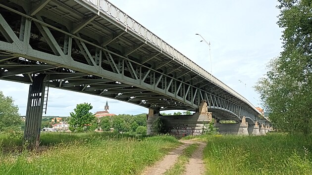 Tyr&scaron;ův most v Litoměřic&iacute;ch. (červen 2026)
