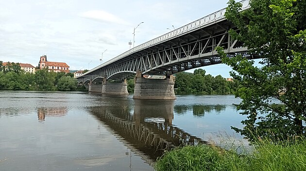 Tyr&scaron;ův most v Litoměřic&iacute;ch. (červen 2026)