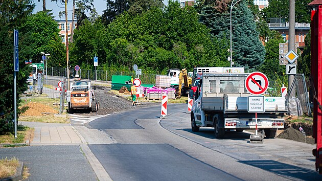 Silničáři začali opravovat ulici Hradská v centru Zlína. (červen 2026)
