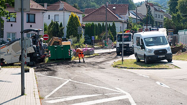 Silničáři začali opravovat ulici Hradská v centru Zlína. (červen 2026)