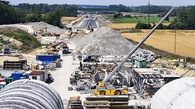 Staveni&scaron;tě u tunelu Homole. (18. června 2026)