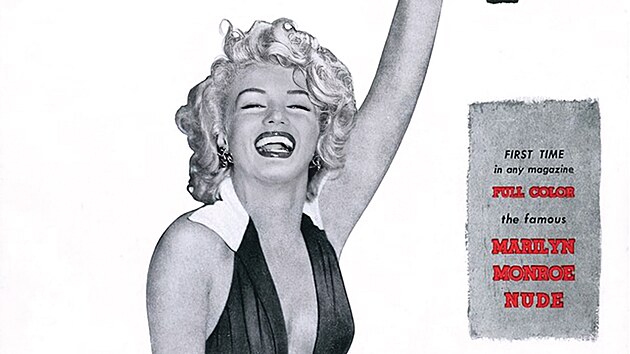 Marilyn Monroe na ob&aacute;lce magaz&iacute;nu Playboy (1953)
