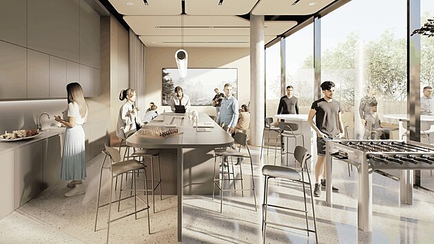 Rezidenční koncept 240 mikroapartmánů Momentum Smíchov vznikne také na brownfiledu Na Knížecí. Projekt nabídne nejen bydlení, jeho součástí se stanou také kavárny.