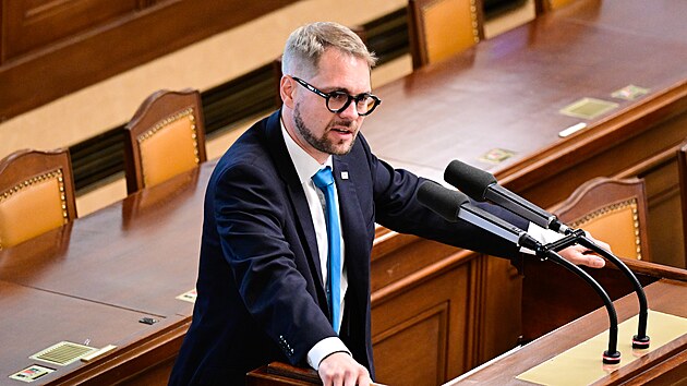 Schůze Poslanecké sněmovny. Na snímku předseda TOP 09 Matěj Ondřej Havel. (3. července 2026)