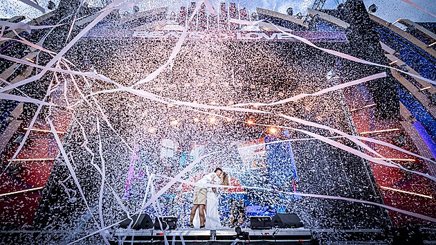 Na festivalu Beats for Love v Ostravě proběhla také svatba. (4. července 2026)