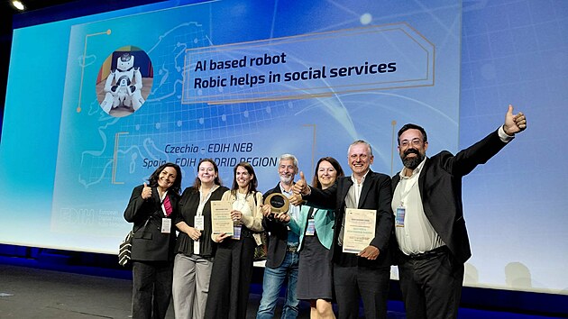 Sociální robot s umělou inteligencí uspěl mezi více než sedmi desítkami konkurentů z celé Evropy.