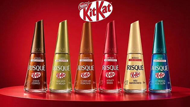 KitKat uvedlo na trh nový lak na nehty s vůní čokolády. | Zdroj: mercadonegrope