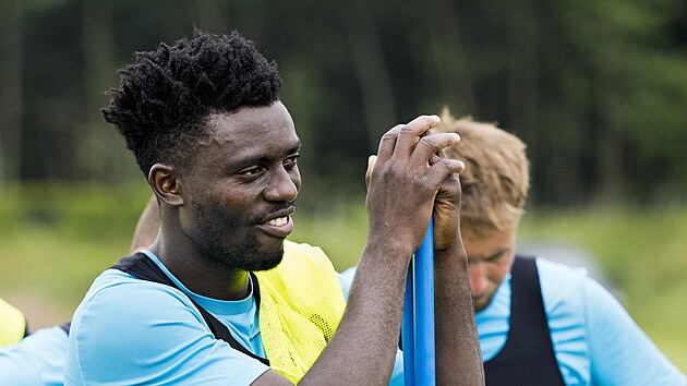 Ústí nad Labem, 30. 6. 2026, trénink FK Viagem Ústí nad Labem v Chabařovicích. Solomon Osaghae.