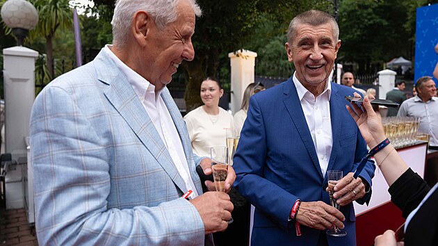 Na prestižní party nechyběl ani premiér a předseda hnutí ANO Andrej Babiš. (BigBoard party, Karlovy Vary, 4. července 2026