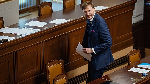 Ministr zdravotnictví Adam Vojtěch během projednávání elektronické evidence tržeb. (7. července 2026)