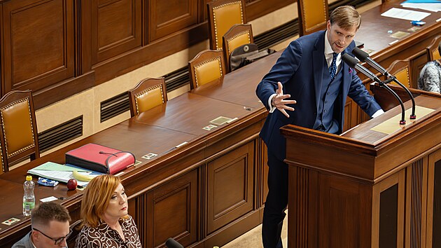 Ministr zdravotnictví Adam Vojtěch během projednávání elektronické evidence tržeb. (7. července 2026)