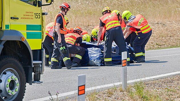 Na Znojemsku se střetly dva autobusy, na místě je 40 zraněných. (18. července 2026)