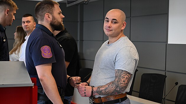 Obžalovaný Robert Portelek v drogové kauze. (16. července 2026)