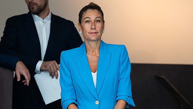 Jednání Poslanecké sněmovny. Tisková konference ODS. Na snímku Eva Decroix. (14. července 2026)