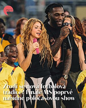 Na fotbalov�m mistrovstv� sv�ta se p�e historie. FIFA v�bec poprv� p�ipravila pro fin�le vlastn� halftime show po vzoru americk�ho Super Bowlu. Na...