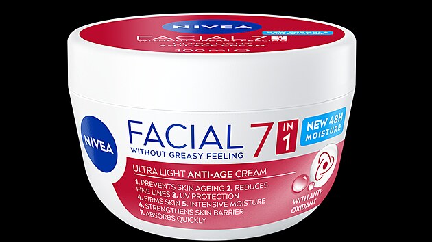 Krém Nivea Facial Anti-age chrání pleť před volnými radikály a prvními známkami stárnutí, cena 159 Kč.