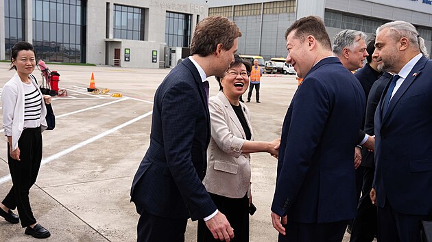 Předseda Sněmovny Tomio Okamura (SPD) dorazil do Šanghaje (20. července 2026)