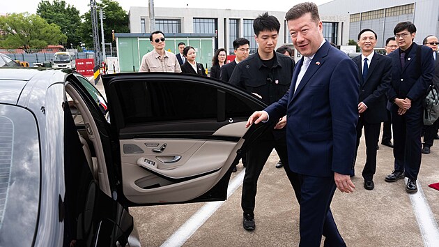 Předseda Sněmovny Tomio Okamura (SPD) dorazil do Šanghaje (20. července 2026)