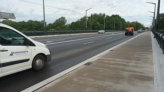 Opravy jsou u konce, Wonkův most slouží v plné šíři. (27. července 2026)