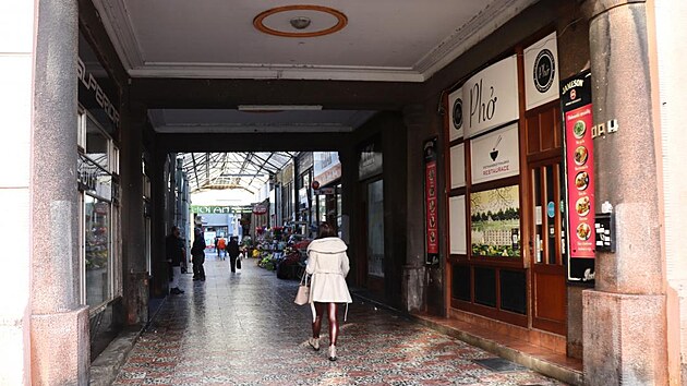 Pas&aacute;ž propojuj&iacute;c&iacute; přerovsk&eacute; ulice Kratochv&iacute;lova a Palack&eacute;ho byla kdysi reprezentativn&iacute;m m&iacute;stem města, v současnosti je ve &scaron;patn&eacute;m technick&eacute;m i estetick&eacute;m stavu. (&uacute;nor 2026)
