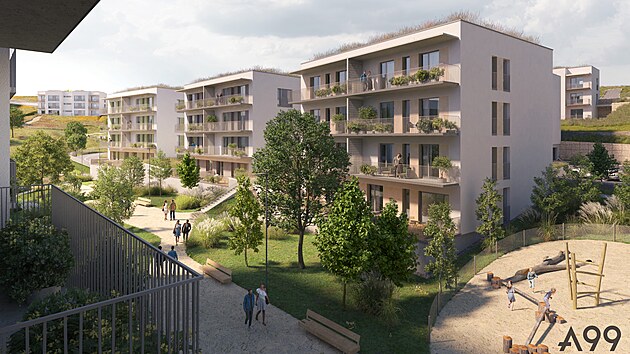 Družstevní bydlení na Kamenném vrchu v Brně.