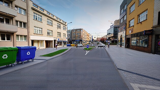Křižovatka v centru Zlína se změní tak, aby bylo možné odbočit z Dlouhé do Zarámí a mohly tudy jezdit i trolejbusy. (srpen 2026)