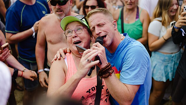 Hudební festival Hrady CZ se poprvé přesunul do Hluboké nad Vltavou. Na snímku je kapela Tomáš Klus. (3.8.2026)