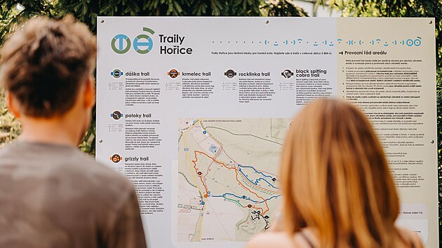 Traily Hořice. K oblíbeným trailům Dáška, Potoky a Grizzly se nově přidávají Krmelec trail, Rocklinka trail a Black Spitting Cobra trail.