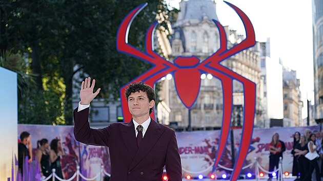 Tom Holland na premiéře filmu Spider-Man: Brand New Day v Londýně (29. července 2026)