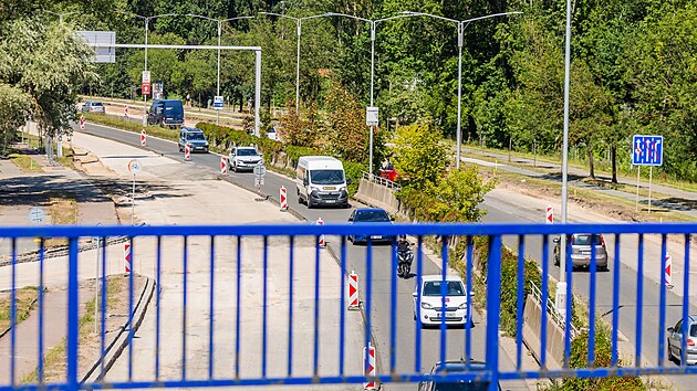 Oprava silnice od Tesly k Brněnské ulici v Hradci Králové (29. července 2026)
