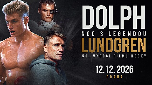 Dolph Lundgren hvězdou akce Noc s legendou (12. prosince 2026)