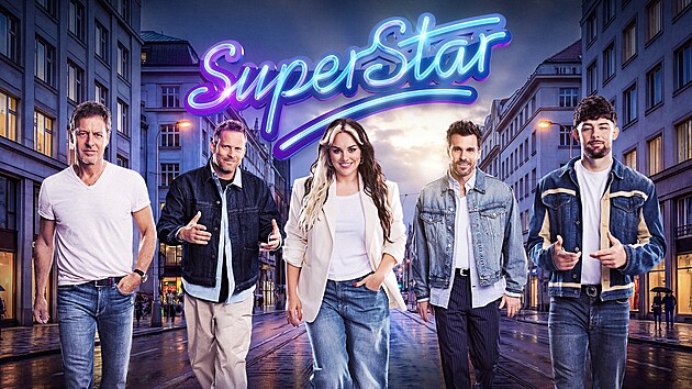 Pavol Habera, Jakub Prachař, Ewa Farna, Leoš Mareš a Calin v SuperStar (2026)