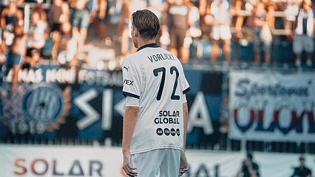 Lukáš Vorlický si v zápase se Sigmou Olomouc odbyl premiéru v dresu Slovácka. (srpen 2026)