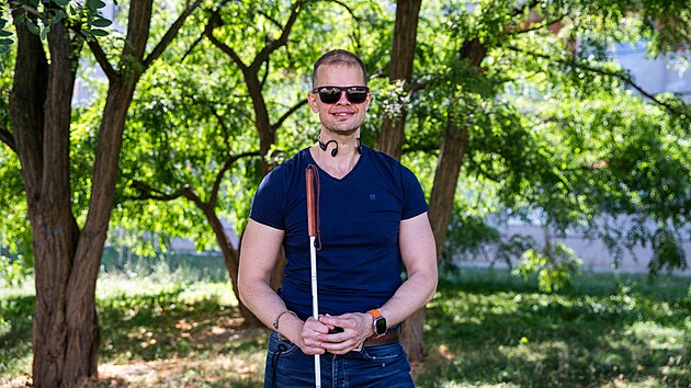 Martin Krumpholc před pěti lety oslepl, teď se snaží motivovat své okolí.