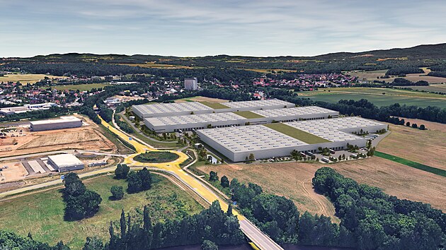 Původně měly stávající haly na opačné straně silnice doplnit čtyři nové. Dvě již získaly stavební povolení, když se však objevil Amazon, tak v povolování dále nepokračovali. (srpen 2026)