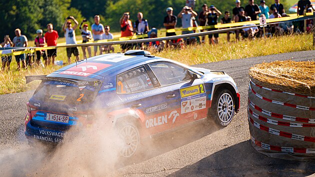 Polská posádka Marczyk - Gospodarczyk během Barum Czech Rally.