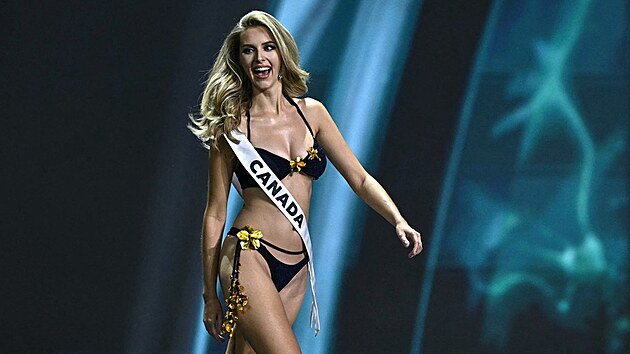 Miss Kanada Jaime VandenBergová v Bangkoku na Miss Universe (21. listopadu 2025)