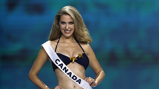 Miss Kanada Jaime VandenBergová v Bangkoku na Miss Universe (21. listopadu 2025)