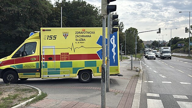 Nehoda autobusu v pražské Krči. (25. srpna 2026)