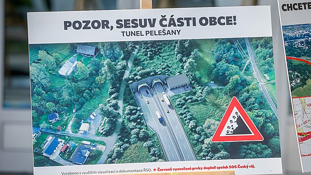 V Turnově se jednalo o silnici Česk&yacute;m r&aacute;jem. Se&scaron;li se tu i odpůrci trasy. (24. srpna 2026)