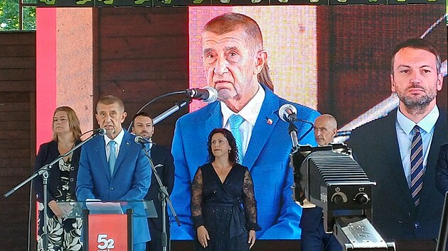 Na slavnostním zahájení Země živitelky hovořil i Andrej Babiš. (20. srpna 2026)