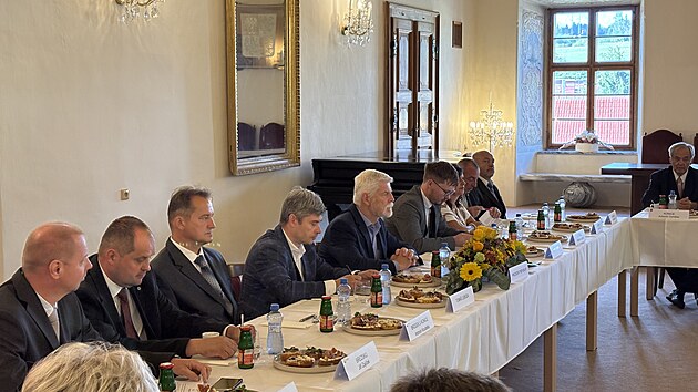 Jednání starostů z obcí na Konicku a prezidenta Pavla.