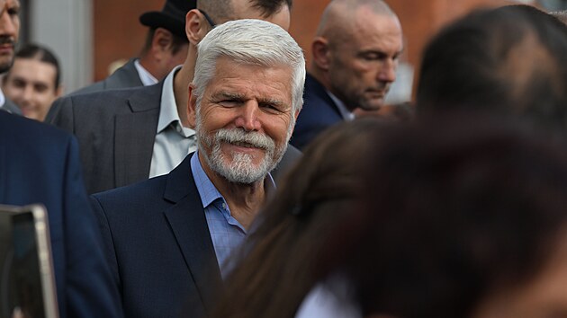 Prezident Petr Pavel během své návštěvy Olomouckého kraje. (1. září 2026)