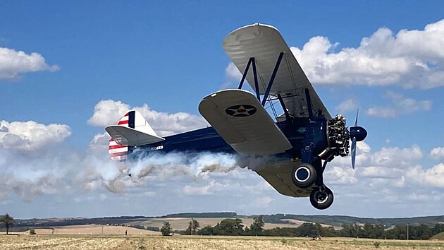 Boeing Stearman 75, jeden z nejznámějších amerických dvouplošníků, přiletí v sobotu do Křižanova na Žďársku.
