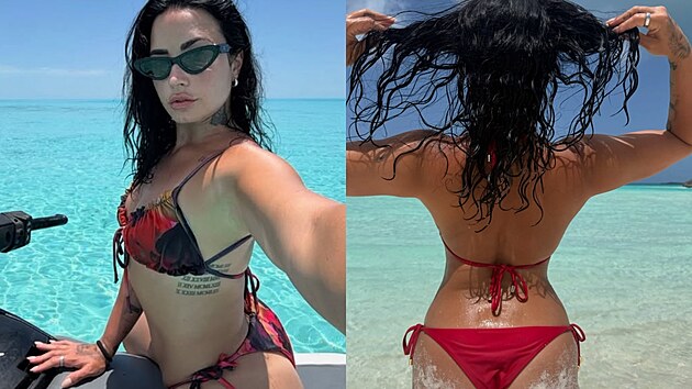 Demi Lovato výrazně zhubla, 34. narozeniny oslavila zpěvačka v plavkách na Bahamách. (srpen 2026)