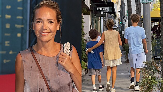 Lucie Vondráčková se pochlubila fotkou se syny, starší Matyáš už maminku o hlavu přerostl. (srpen 2026)