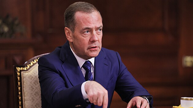 Místopředseda ruské bezpečnostní rady Dmitrij Medveděv (8. září 2026)