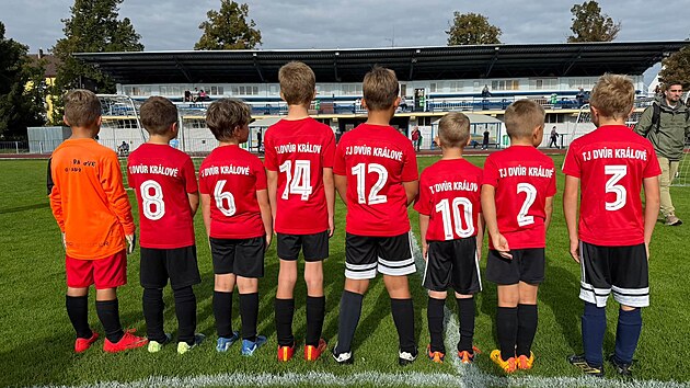 Mladší přípravka na stadionu ve Dvoře Králové nad Labem (září 2026)